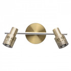 Spot laiton techno 2 ampoules 16 cm