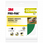 3m - 150375 - disques abrasifs p60 - lot de 10 (6 trous)