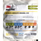3m - disque abrasif p40 - lot de 10 (8 trous)