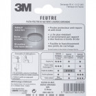 3m - patins-feutres en bi-matière à bords arrondis spécial carrelages & sols rugueux