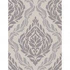 Papier peint medallion beige et argenté