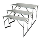 Ensemble table pliante multifonction aluminium 3 pcs