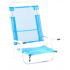 Fauteuil de plage en aluminium maribel bleu celeste