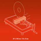 Einhell scie à métaux th-mc 355