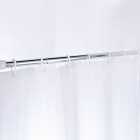 tringle de rideau de douche télescopique 110-245cm chromé 55300