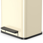 Hailo poubelle à pédale oko duo plus taille m 2x9 l vanille 0622-250