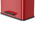 Hailo poubelle à pédale oko trio plus taille l 3x9 rouge 0633-240