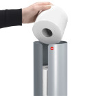 Hailo porte-rouleau de papier toilette bathline argenté 0833-800