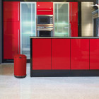 Hailo poubelle à pédale topdesign taille m 13 l rouge 0516-530