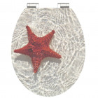 Siège brillant avec fermeture en douceur red starfish mdf