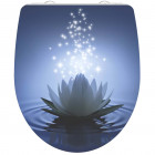 Siège de toilette avec fermeture en douceur water lily