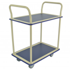 Desserte 2 plateaux tôle recouverts de caoutchouc antidérapant 740 x 480 mm 200 kg - 885007680