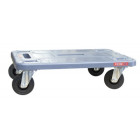 Plateau roulant polypropylène sans rebord 600 x 400 mm roues CC 210 kg - 865007654