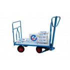 Chariot avant train pivotant 1200 x 800 mm roues caoutchouc 500 kg - 800007107