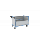 Chariot conteneur PP alvéolaire 500 kg - Avec ou sans toit et dimensions au choix