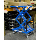 Table élévatrice manuelle Bishamon® double ciseaux, 150 kg