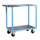 Servante mécano-soudée EVERSTEEL™ 2 plateaux tôle galva 850 x 500 mm roues CC 250 kg - 880701311