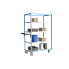 Servante multi-niveaux avec 3 étagères plateau bois 250 kg - Dimensions au choix