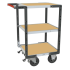 Servante FLAT-PACK™ 3 plateaux médium 550 x 500 mm roues CC 400 kg - 884720232