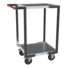 Servante FLAT-PACK™ 2 plateaux tôle 550 x 500 mm roues CC 250 kg - 884720311