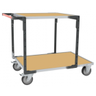 Servante FLAT-PACK™ 2 plateaux médium 1 plateau 1200 x 800 mm et 1 plateau 900 x 800 mm roues TPE 400 kg - 884732241