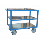Servante d'atelier 3 plateaux tôle 500 kg