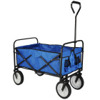 Chariot pliable bleu 53,5x83x27 cm