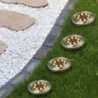 Lampes solaires à led de jardin enterrées 4 pcs