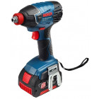 Visseuse sans fil d'impact GDX 18 V-LI BOSCH (2 batteries 4,0 Ah + chargeur + coffret L-Boxx 136)