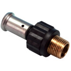 Raccord droit mâle pvdf multicouche à sertir be ø40x3.5-1''