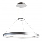 Lustre métallique led anneau suspendu