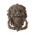 Heurtoir lion antique en fonte