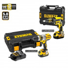 Kit CPROF296 perceuse visseuse percussion + visseuse 18V + 2x 5,0 Ah + chargeur + 2x TSTAK II DeWalt
