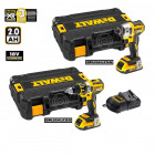 Kit DCK258D2T visseuse/perceuse + visseuse à chocs + 2 x 2,0 Ah + chargeur + 2 x TSTAK II DeWalt