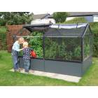 Potager de jardin surélevé de 50cm avec serre 2 modules