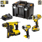 Kit DCK351P2T visseuse chocs + perceuse percussion + marteau perforateur + accessoires + TSTAK VI DeWalt