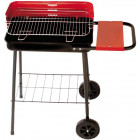 Barbecue sur roulettes avec tablette latérale