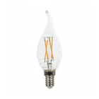 Ampoule led bougie flame twist cross filament 4W E14 blanc chaud 2700K dimmable