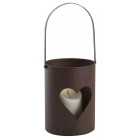 Photophore en métal rouillé (lot de 3)