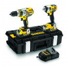Coffret DCK254M2-QW perceuse visseuse + boulonneuse à chocs + 2 x 4,0 Ah + chargeur DeWalt