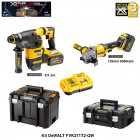 Kit perforateur burineur et meuleuse FLEXVOLT 54V/18V DeWALT (2 x 6,0 Ah + chargeur + 2 coffrets)