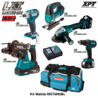 Kit 5 outils électroportatifs MST5M3BL Brushless 18V Makita (3 batteries 4,0Ah + chargeur + trolley)