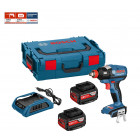 Coffret visseuse à chocs GDX 18 V-EC + 2 x 4,0 Ah + chargeur + L-Boxx 136 Bosch