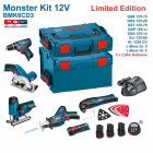 Kit Monster 6 outils électroportatifs 12V BMK6CD3 Bosch (3 batteries 2,0Ah + chargeur + 2 coffrets)