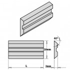 JEU DE 2 COUTEAUX DE RABOTAGE POUR SYSTEMES CENTROLOCK" 230X16X3 HPS" 795.230.16