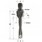 Hm-m. avec frasoir d=12x50 z=2 s=m10 dr. 330.120.11