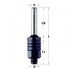 Arbre avec guide a billes d=6.4 s=1/4' 824.064.00