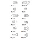 Vis stei m8x16 uni-5925  pour articles 692 990.064.00