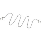 Chainette perlée pour bouchon caoutchouc - 2 anneaux long. 400 mm . Noyon & thiebault