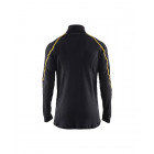 Haut de sous-vêtements retardant flamme inhérent col zippé Noir